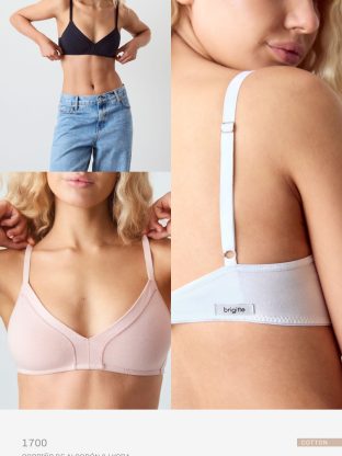 CORPIÑO DE ALGODÓN Y LYCRA BRIGITTE - Cod 1700