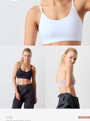 TOP DE MICROFIBRA DOBLE BRIGITTE - Cod 1712