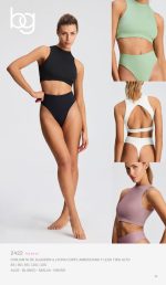 CONJUNTO DE ALGODÓN Y LYCRA CORTE AMERICANO Y LESS TIRO ALTO BRIGITTE - Cod 2422