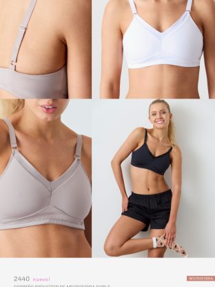 CORPIÑO REDUCTOR DE MICROFIBRA DOBLE BRIGITTE - Cod 2440