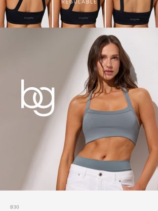 TOP DE MICROFIBRA REFORZADO CON ALGODÓN INTERNO BRIGITTE - Cod B30