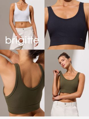 TOP DE MORLEY REFORZADO CON ALGODÓN Y LYCRA INTERNO BRIGITTE - Cod B64