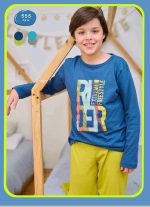 PIJAMA DE VARÓN DE JERSEY DE  ALGODÓN EMMY - Cod 555