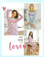 PIJAMA PANTALÓN Y REMERA  DE JERSEY DE ALGODÓN ESTAMPADO EMMY - Cod 5900