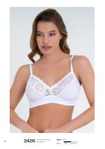 CORPIÑO DE MICROFIBRA CON PUNTILLA FAIRUZ - Cod 2426