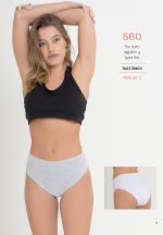 PACK X 2 TIRO CORTO DE ALGODÓN Y LYCRA LISA FAIRUZ - Cod 560