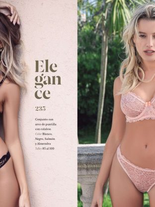 CONJUNTO CON ARCO DE PUNTILLA CON COLALESS FAIRUZ - Cod 235