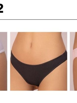 PACK X 3 DE CULOTELESS DE ALGODÓN Y LYCRA  FRASHE - Cod 509