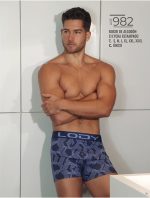 BÓXER DE ALGODÓN Y LYCRA ESTAMPADO LODY MEN - Cod 982E