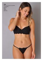 CONJUNTO SOFT EN MORLEY Y PUNTILLA CON TANGALESS LADY JANE - Cod 1964