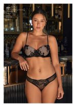 CONJUNTO SOFT EN PUNTILLA Y TUL CON COLALESS LADY JANE - Cod 2034