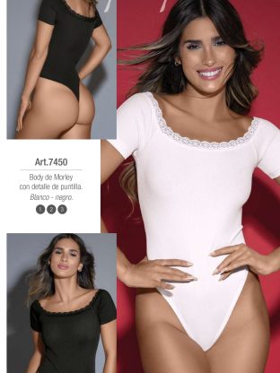 BODY DE MORLEY CON DETALLE DE PUNTILLA. LARA - Cod 7450