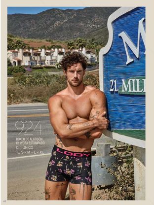 BÓXER DE ALGODÓN Y LYCRA ESTAMPADO LODY MEN - Cod 924