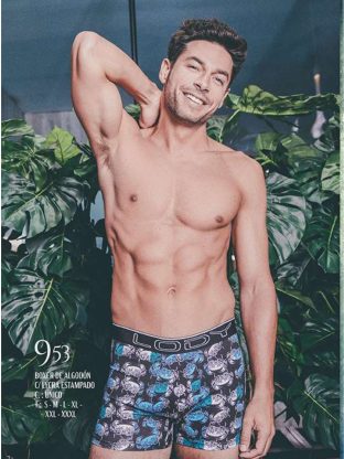 BÓXER DE ALGODÓN Y LYCRA ESTAMPADO LODY MEN - Cod 953E