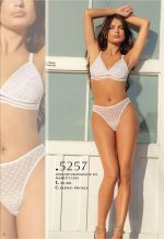 CONJUNTO TRIÁNGULO DE TUL CORAZONES Y LESS  LODY - Cod 5257