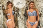 CONJUNTO CORSETTE SOFT PUSH DE PUNTILLA ESTAMPADA CON TUL Y LESS LODY - Cod 5339