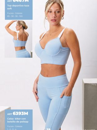 CALZA  BIKER CON BOLSILLO DE POLISAP MOZIONE - Cod 6393