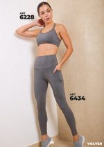 CALZA CINTURA ALTA CON BOLSILLOS DE POLISAP MOZIONE - Cod 6434