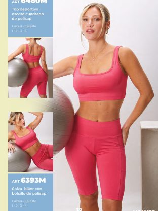 TOP DEPORTIVO ESCOTE CUADRADO DE POLISAP MOZIONE - Cod 6460