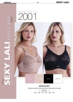 CORPIÑO REDUCTOR DE MICROFIBRA REFORZADO Y ENCAJE SEXY LALI - Cod 2001