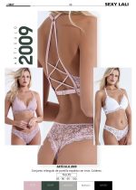 CONJUNTO TRIÁNGULO DE PUNTILLA ESPALDA C/TIRAS SEXY LALI - Cod 2009