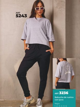 BABUCHA DE RÚSTICO CON LYCRA SHEDYL - Cod 3236