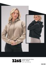 HOODIE CROP DE FRIZA  SHEDYL - Cod 3265
