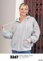 CAMPERA OVERSIZE DE FRIZA  SHEDYL - Cod 3267