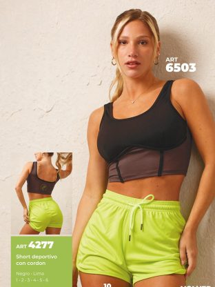 SHORT DEPORTIVO CON CORDÓN  SHEDYL - Cod 4277