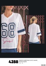 CAMISETA AMERICAN DE SET CALADO SHEDYL - Cod 4288