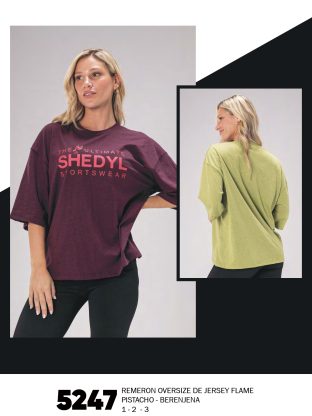 REMERÓN OVERSIZE DE JERSEY FLAME  SHEDYL - Cod 5247
