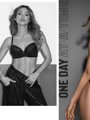 CONJUNTO DE TUL FANTASIA LUREX CON DIJE STRASS. CORPIÑO SOFT SIN PUSH UP. COLALESS. SIGRY - Cod 1343