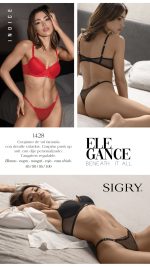 CONJUNTO DE TUL FANTASIA CON DETALLES VOLADOS. CORPIÑO PUSH UP SOFT CON DIJE PERSONALIZADO. TANGALESS REGULABLE SIGRY - Cod 1428