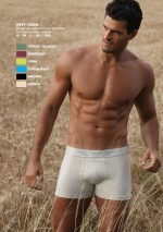 BÓXER DE ALGODÓN Y LYCRA LISO CON BOLSILLO CENTRAL XY - Cod 1386