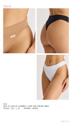 PACK X 3 LESS DE ALGODÓN Y LYCRA CON CINTURA DOBLE BRIGITTE - Cod 4112