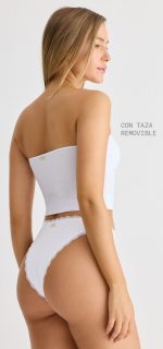 STRAPLESS CON TAZAS REMOVIBLES BRIGITTE - Cod CLOE