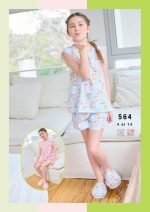 PIJAMA DE NENA ESTAMPADO CON VOLADOS EMMY - Cod 564