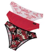 PACK X 3 DE VEDETINA ESPECIAL DE ALGODÓN Y LYCRA ESTAMPADO JAPAN FRASHE - Cod 5008E