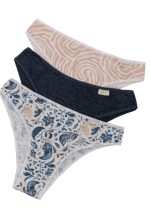 PACK X 3 DE VEDETINA DE ALGODÓN Y LYCRA LINEA MEDITERRÁNEO FRASHE - Cod 5014