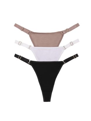 PACK X 3 DE TANGA DE ALGODÓN Y LYCRA CON BRETEL ANCHO  FRASHE - Cod 5019