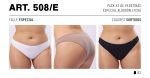 PACK X 3 DE VEDETINAS. TALLE ESPECIAL DE ALGODÓN Y LYCRA  FRASHE - Cod 508E