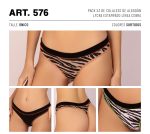PACK X 3 DE COLALESS DE ALGODÓN Y LYCRA ESTAMPADO LINEA CEBRA FRASHE - Cod 576