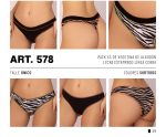 PACK X 3 DE VEDETINA DE ALGODÓN Y LYCRA ESTAMPADO LINEA CEBRA FRASHE - Cod 578