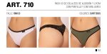 PACK X 3 DE COLALESS DE ALGODÓN Y LYCRA CON PUNTILLA Y CINTURA LUREX FRASHE - Cod 710