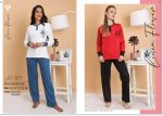 PIJAMA REMERA Y PANTALÓN DE JERSEY DE ALGODÓN GEORGETTE - Cod 365