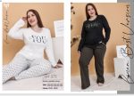 PIJAMA REMERA Y PANTALÓN DE JERSEY DE ALGODÓN GEORGETTE - Cod 373
