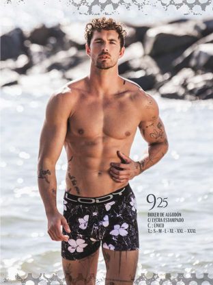 BÓXER DE ALGODÓN Y LYCRA ESTAMPADO LODY MEN - Cod 925