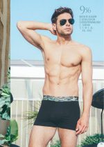 BÓXER LISO DE ALGODÓN Y LYCRA CON ELÁSTICO PERSONALIZADO LODY MEN - Cod 956
