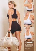 TOP DEPORTIVO CON TAZA DESMONTABLE Y ELÁSTICO POLISAP MOZIONE - Cod 6226