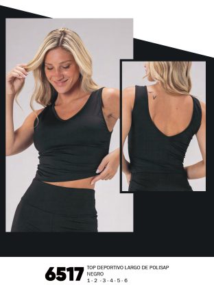 TOP DEPORTIVO LARGO DE POLISAP SHEDYL - Cod 6517